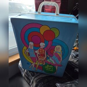 Vintage 1968 Mattel Barbie, Stacey & Francie Doll Toy Trunk Case